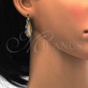 Oro Laminado Small Hoop, Gold Filled Style with Multicolor Crystal, Polished, Golden Finish, 02.170.0182.25