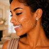 Sterling Silver Stud Earring, Peacock Design, with White Micro Pave, Polished, Rhodium Finish, 02.292.0009