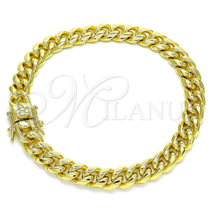 Stainless Steel Bracelet — Basic Bracelet Miami Cuban Design Polished 03. 08 — main product view — SKU 115065 | Acero Inoxidable brazalete — básico Bracelet Miami Cuban diseño pulido 03. 08 — SKU 115065