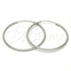 Sterling Silver Medium Hoop, Diamond Cutting Finish, Rhodium Finish, 02.285.0001.45