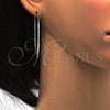 Sterling Silver Large Hoop, Diamond Cutting Finish, Rhodium Finish, 02.285.0001.55