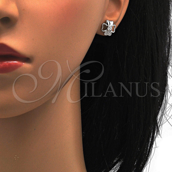 Sterling Silver Ring — Stud Earring with White Cubic Zirconia and White — alternate product view — SKU 115137 | Plata 925 anillo — Stud Earring with blanco Cubic Zirconia and blanco — SKU 115137