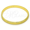 Oro Laminado Individual Bangle, Gold Filled Style Diamond Cutting Finish, Golden Finish, 07.156.0038.04 (05 MM Thickness, Size 4 (2.25 Diameter))