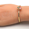 Oro Laminado Fancy Bracelet, Gold Filled Style with Multicolor Cubic Zirconia, Polished, Golden Finish, 03.65.1170.07 (03 MM Thickness, 7 Inches Length)