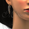 Oro Laminado Medium Hoop, Gold Filled Style Diamond Cutting Finish, Tricolor, 02.65.2526.30