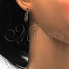 Oro Laminado Small Hoop, Gold Filled Style Diamond Cutting Finish, Tricolor, 02.65.2535.20