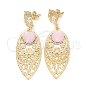 Gold Filled Ring — Long Earring with Rose Opal Polished 02.09. — main product view — SKU 115237 | Oro Laminado anillo — Long Earring with Rose Opal pulido 02.09. — SKU 115237