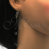 Oro Laminado Small Hoop, Gold Filled Style Diamond Cutting Finish, Tricolor, 02.65.2580.20