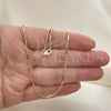 Oro Laminado Basic Necklace, Gold Filled Style Ball Design, Polished, Golden Finish, 04.213.0056.18 (02 MM Thickness, 18 Inches Length)