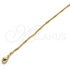 Oro Laminado Basic Necklace, Gold Filled Style Ball Design, Polished, Golden Finish, 04.213.0056.18 (02 MM Thickness, 18 Inches Length)