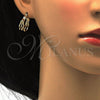 Oro Laminado Small Hoop, Gold Filled Style Matte Finish, Golden Finish, 02.122.0088.20