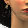 Oro Laminado Small Hoop, Gold Filled Style Matte Finish, Golden Finish, 02.122.0088.20