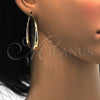 Gold Filled Hoop Earrings — Medium Hoop Teardrop and Hollow Design Polished 02. — main product view — SKU 115539 | Oro Laminado aretes de aro — Medium Hoop Teardrop and Hollow diseño pulido 02. — SKU 115539