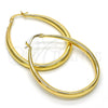 Gold Filled Hoop Earrings — Medium Hoop Teardrop and Hollow Design Polished 02. — alternate product view — SKU 115539 | Oro Laminado aretes de aro — Medium Hoop Teardrop and Hollow diseño pulido 02. — SKU 115539