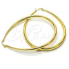 Oro Laminado Large Hoop, Gold Filled Style Teardrop and Hollow Design, Polished, Golden Finish, 02.122.0092.60