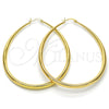 Oro Laminado Large Hoop, Gold Filled Style Teardrop and Hollow Design, Polished, Golden Finish, 02.122.0092.60