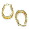 Oro Laminado Small Hoop, Gold Filled Style Polished, Golden Finish, 02.122.0094.20