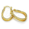 Oro Laminado Small Hoop, Gold Filled Style Polished, Golden Finish, 02.122.0094.20