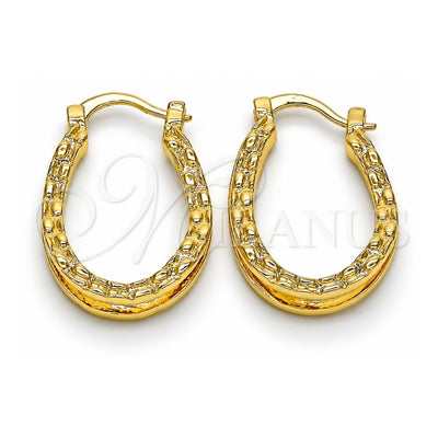 Oro Laminado Small Hoop, Gold Filled Style Polished, Golden Finish, 02.122.0094.20
