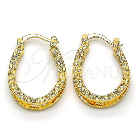 Oro Laminado Small Hoop, Gold Filled Style Polished, Golden Finish, 02.122.0094.20