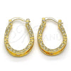 Oro Laminado Small Hoop, Gold Filled Style Polished, Golden Finish, 02.122.0094.20