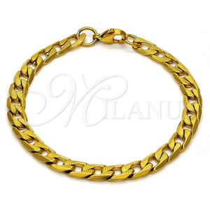 Stainless Steel Bracelet — Basic Bracelet Curb Design Polished 03. Gauge 07 — main product view — SKU 115582 | Acero Inoxidable brazalete — básico Bracelet Curb diseño pulido 03. Gauge 07 — SKU 115582