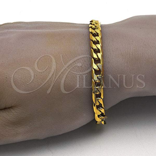 Stainless Steel Bracelet — Basic Bracelet Curb Design Polished 03. Gauge 07 — alternate product view — SKU 115583 | Acero Inoxidable brazalete — básico Bracelet Curb diseño pulido 03. Gauge 07 — SKU 115583