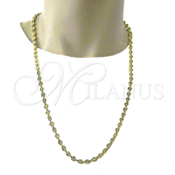 Stainless Steel Necklace — Fancy Necklace Polished 03. 06 MM Thickness 30 — alternate product view — SKU 115662 | Acero Inoxidable collar — elegante Necklace pulido 03. 06 MM Thickness 30 — SKU 115662
