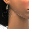Oro Laminado Small Hoop, Gold Filled Style Polished, Tricolor, 02.102.0005.20