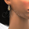 Oro Laminado Small Hoop, Gold Filled Style with White Cubic Zirconia, Polished, Golden Finish, 02.170.0183.1.25