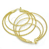 Oro Laminado Large Hoop, Gold Filled Style Diamond Cutting Finish, Golden Finish, 02.168.0042.55