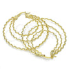 Oro Laminado Large Hoop, Gold Filled Style Twist Design, Diamond Cutting Finish, Golden Finish, 02.168.0045.55