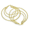 Oro Laminado Large Hoop, Gold Filled Style Twist Design, Diamond Cutting Finish, Golden Finish, 02.168.0045.55