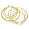 Oro Laminado Large Hoop, Gold Filled Style Diamond Cutting Finish, Golden Finish, 02.168.0046.55