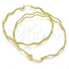 Oro Laminado Large Hoop, Gold Filled Style Diamond Cutting Finish, Golden Finish, 02.168.0047.55