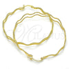 Oro Laminado Large Hoop, Gold Filled Style Diamond Cutting Finish, Golden Finish, 02.168.0047.55