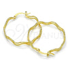 Oro Laminado Medium Hoop, Gold Filled Style Diamond Cutting Finish, Golden Finish, 02.168.0049.35