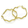 Oro Laminado Medium Hoop, Gold Filled Style Diamond Cutting Finish, Golden Finish, 02.168.0049.35