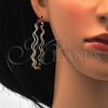 Oro Laminado Large Hoop, Gold Filled Style Diamond Cutting Finish, Golden Finish, 02.168.0049.55
