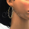 Oro Laminado Large Hoop, Gold Filled Style Diamond Cutting Finish, Golden Finish, 02.168.0049.55