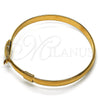 Oro Laminado Individual Bangle, Gold Filled Style Polished, Golden Finish, 07.192.0014.1.04 (05 MM Thickness, Size 4 (2.25 Diameter))