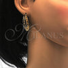 Oro Laminado Small Hoop, Gold Filled Style Polished, Tricolor, 02.102.0027.20