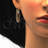 Oro Laminado Small Hoop, Gold Filled Style Polished, Tricolor, 02.102.0034.20