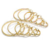 Oro Laminado Medium Hoop, Gold Filled Style Diamond Cutting Finish, Golden Finish, 02.170.0184.30