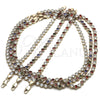 Oro Laminado Necklace and Bracelet, Gold Filled Style with Multicolor Cubic Zirconia, Polished, Golden Finish, 06.284.0001.2
