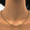 Oro Laminado Basic Necklace, Gold Filled Style Rolo Design, Polished, Golden Finish, 04.65.0179.18 (03 MM Thickness, 18 Inches Length)