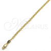 Oro Laminado Basic Necklace, Gold Filled Style Rolo Design, Polished, Golden Finish, 04.65.0179.18 (03 MM Thickness, 18 Inches Length)