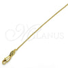 Oro Laminado Basic Necklace, Gold Filled Style Rolo Design, Polished, Golden Finish, 04.65.0180.30 (01 MM Thickness, 30 Inches Length)