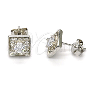 Sterling Silver Ring — Stud Earring with White Cubic Zirconia and White — main product view — SKU 116111 | Plata 925 anillo — Stud Earring with blanco Cubic Zirconia and blanco — SKU 116111