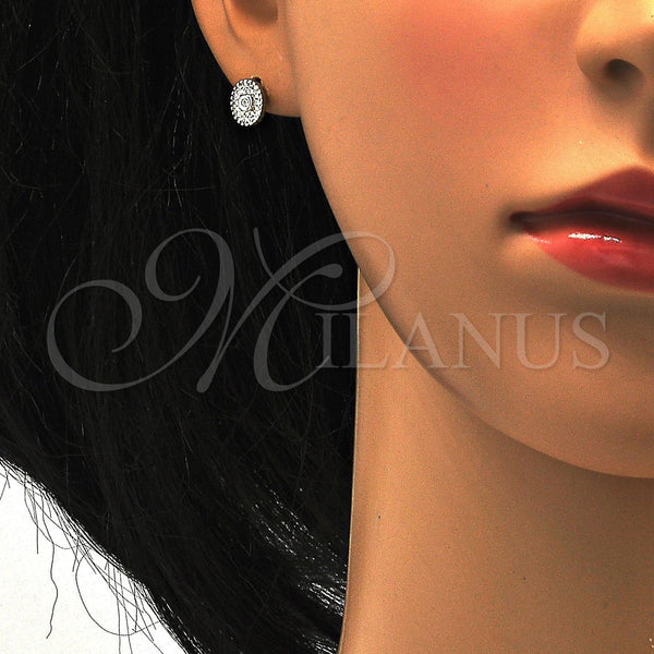 Sterling Silver Ring — Stud Earring with White Cubic Zirconia and White — alternate product view — SKU 116117 | Plata 925 anillo — Stud Earring with blanco Cubic Zirconia and blanco — SKU 116117